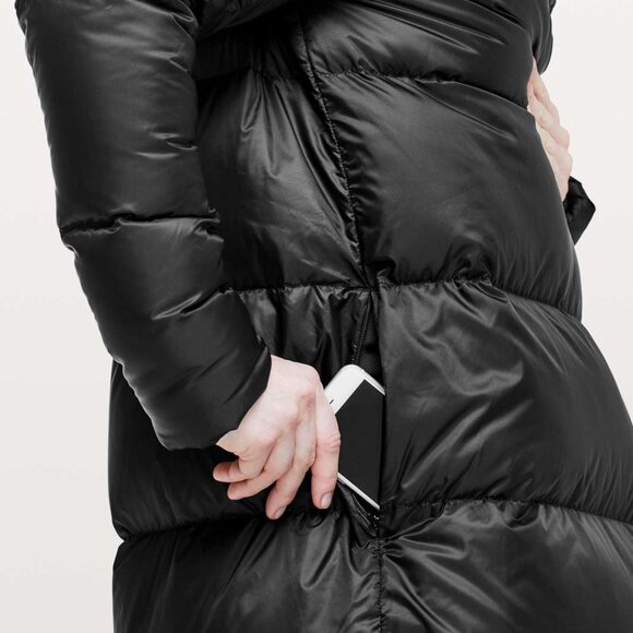 Lululemon Cloudscape Wrap Coat – Black – Size 8 - Picture 4 of 15